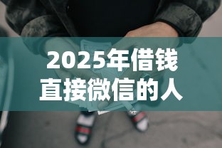 2025年借钱直接微信的人：梳理五个极速审核的网贷平台