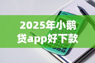 2025年小鹅贷app好下款吗：整理5个贷款正规平台