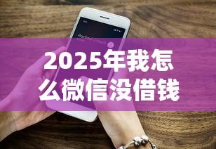 2025年我怎么微信没借钱：试试这五个二手车贷款平台好