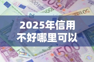 2025年信用不好哪里可以借到钱急用度小满都不行，推荐5个高炮新口子秒批秒下款不上征信不用还