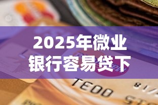 2025年微业银行容易贷下款吗知乎：试试这5个征信花手机上贷款软件