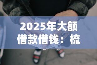 2025年大额借款借钱：梳理五个网贷不上征信的平台