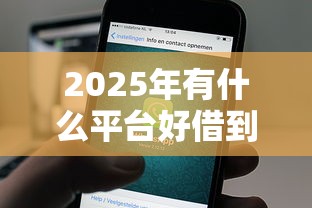 2025年有什么平台好借到3000，公布5个黑户急需三万秒到的的软件