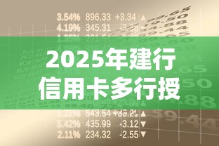 2025年建行信用卡多行授信不过，推荐五个平台贷款利率低