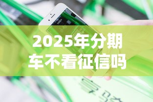 2025年分期车不看征信吗吗？整理五个黑户1000元必下的口子