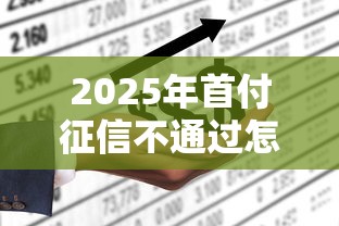2025年首付征信不通过怎么办？整合五个网贷平台哪些不上征信