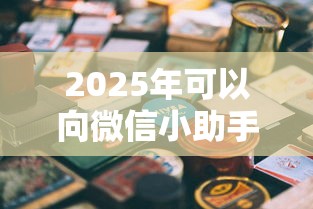 2025年可以向微信小助手借钱吗，整合五个贷款平台公司