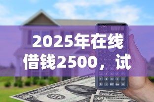 2025年在线借钱2500，试试这五个网贷平台都很好借钱