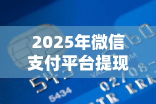 2025年微信支付平台提现手续费，看看这五个小额贷款平台推荐