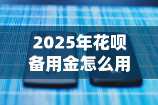 2025年花呗备用金怎么用不了：分享5个能下款的平台