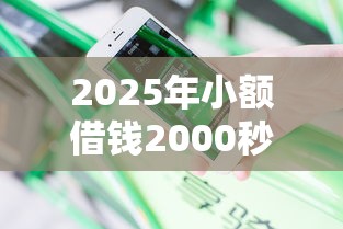 2025年小额借钱2000秒过不看征信：分享5个分期贷款平台好