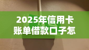 2025年信用卡账单借款口子怎么开通不了：公布五个黑户必过的小额平台