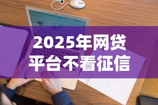 2025年网贷平台不看征信看什么？看看这5个征信花了容易通过的平台借款