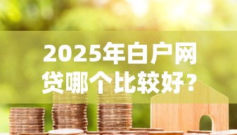 2025年白户网贷哪个比较好？整合5个不看征信容易贷款的平台