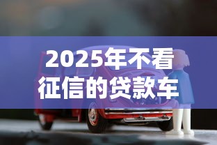 2025年不看征信的贷款车？罗列5个无视黑花半夜下款的网贷软件