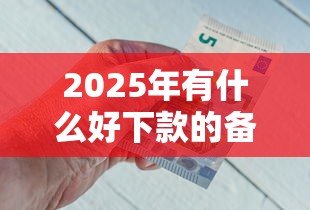 2025年有什么好下款的备用金，推荐五个小额网贷平台