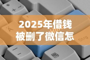 2025年借钱被删了微信怎么办？公布5个比较好贷款的平台