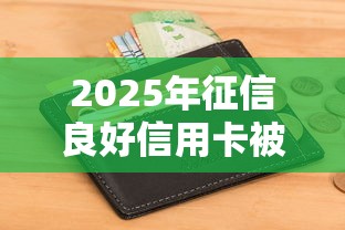 2025年征信良好信用卡被拒？试试这五个容易下款的正规贷款平台