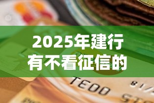 2025年建行有不看征信的贷款吗，试试这五个贷款平台借钱容易又正规