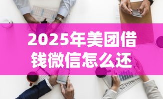 2025年美团借钱微信怎么还款？看看这五个无论多黑有公积金就能下款
