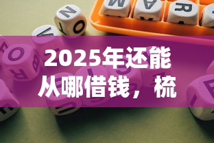 2025年还能从哪借钱，梳理五个中小企业贷款平台