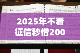 2025年不看征信秒借2000？公布5个不需要征信的贷款平台