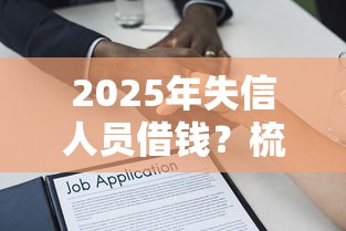 2025年失信人员借钱？梳理5个黑户可快速办理小额贷款业务的口子