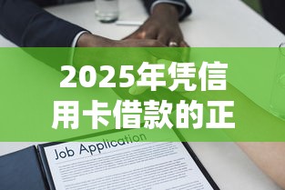 2025年凭信用卡借款的正规平台有哪些，罗列五个阿里巴巴贷款平台