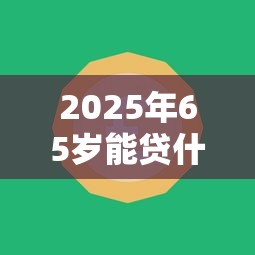 2025年65岁能贷什么钱好下款：整合5个买车贷款平台