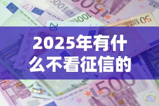 2025年有什么不看征信的分期？整理五个十大良心贷款平台利息低
