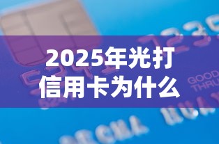 2025年光打信用卡为什么被拒，整理五个黑户需要2万可以在借款平台借款