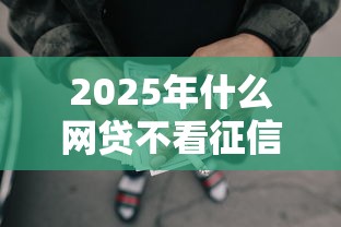 2025年什么网贷不看征信秒下？整合5个黑户下款的口子还
