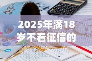 2025年满18岁不看征信的网贷：分享五个不看征信网贷平台放款快的app