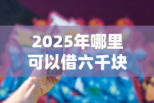 2025年哪里可以借六千块钱急用：公布5个2025年12月网贷平台