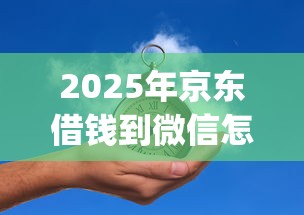 2025年京东借钱到微信怎么提现，推荐五个芝麻分700能秒下的app