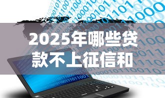 2025年哪些贷款不上征信和大数据，分享5个正规小额贷款平台