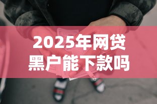 2025年网贷黑户能下款吗：整理五个抵押贷款平台