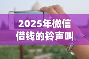 2025年微信借钱的铃声叫什么：分享5个公积金借钱app