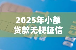 2025年小额贷款无视征信记录吗？整合5个借款软件不看征信放款快