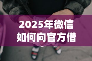 2025年微信如何向官方借钱还款，整理5个可靠的p2p网贷平台