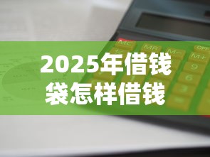 2025年借钱袋怎样借钱最快呢，罗列五个借款平台利息最低最正规放款最快