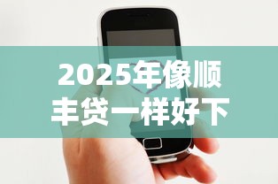 2025年像顺丰贷一样好下款的，公布五个黑户也能贷的平台
