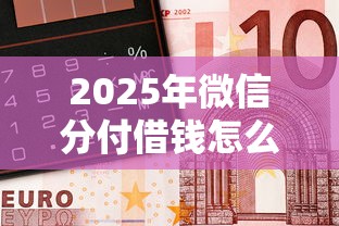 2025年微信分付借钱怎么消费的？整理5个一定能下款的借钱平台