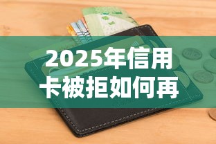2025年信用卡被拒如何再申请?罗列5个个人借钱平台