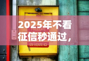 2025年不看征信秒通过,罗列5个78岁能借款的平台