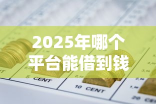 2025年哪个平台能借到钱急用:整合5个无视黑白的网贷口子
