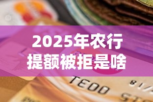 2025年农行提额被拒是啥原因?罗列五个平台贷款逾期会怎么样