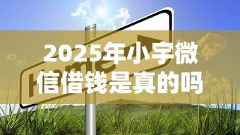2025年小宇微信借钱是真的吗？整合5个黑户平台100%能借到