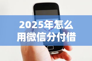 2025年怎么用微信分付借钱：试试这五个500元借款平台好借钱