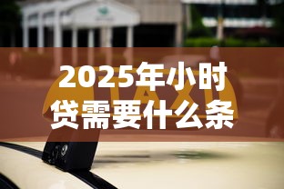 2025年小时贷需要什么条件:推荐5个借钱软件不看征信的容易下款的 2025年小时贷需要什么条件:推荐5个借钱软件不看征信的容易下款的